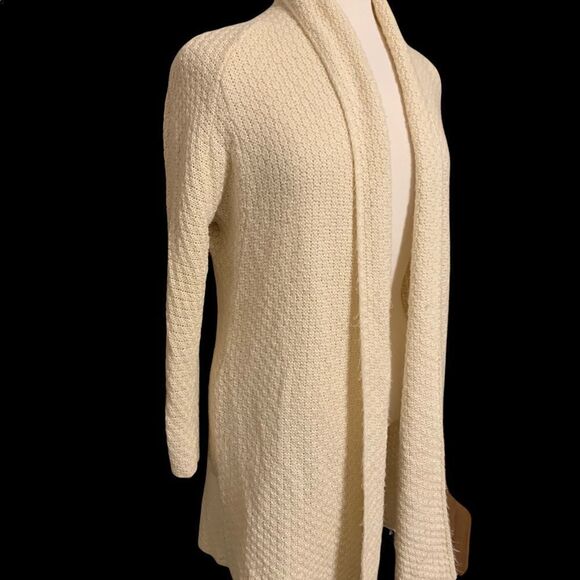 Forever 21 Oversized Coatigan Cardigan Sweater White/Cream soft knit. Size Small - Picture 9 of 9